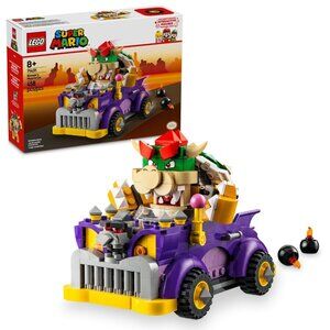 LEGO Super Mario: Bowser's Muscle Car Expansion Set 71431 Collectible Bowser Toy